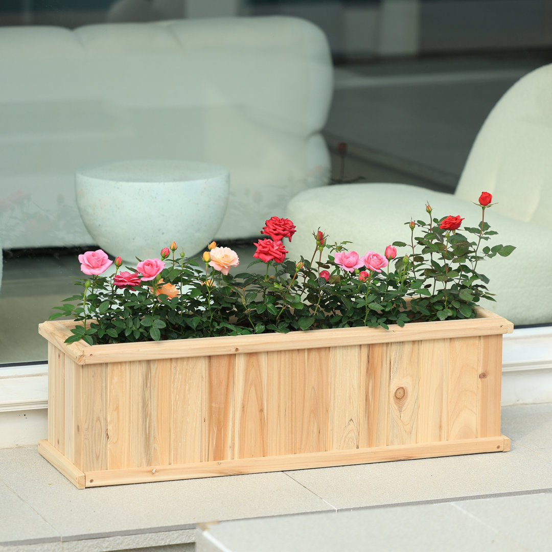 Barros Outdoor Wood Planter Box